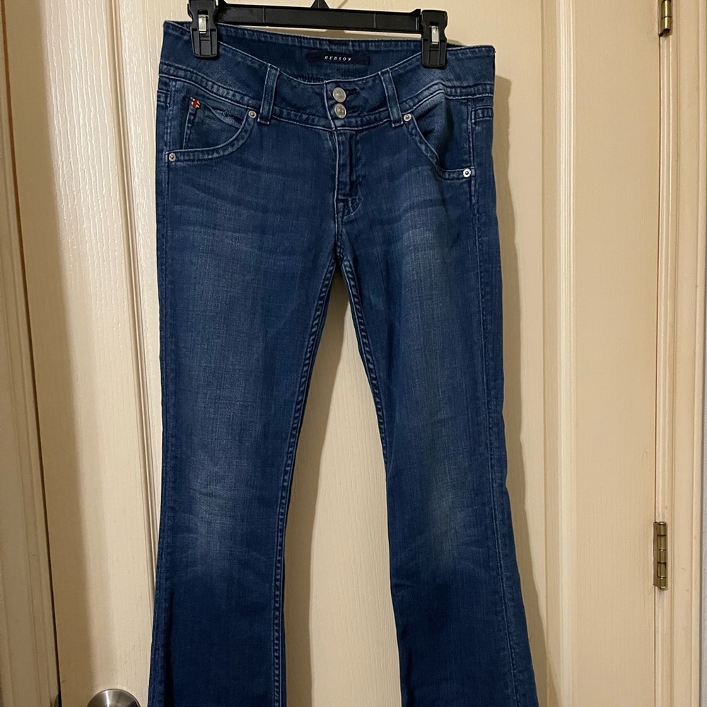 Hudson signature mid rise bootcut jeans size 27
